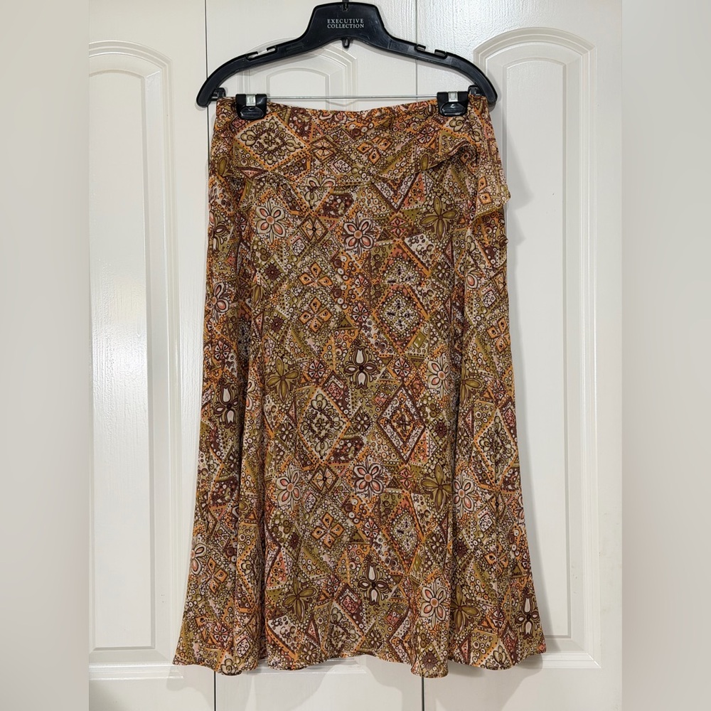 Brown and Orange Skirt